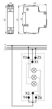Preview: Spannungsanzeiger SL-RGB 3in1